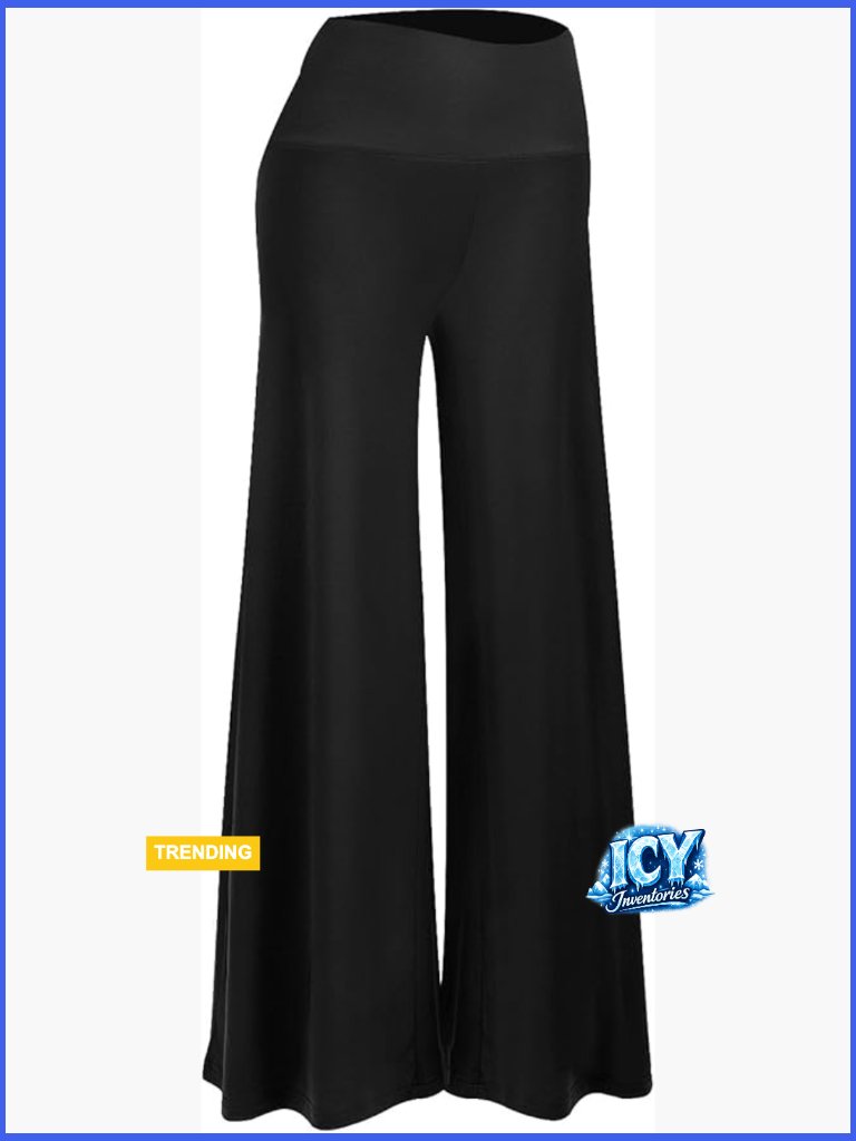 Stretchy Wide Leg Palazzo Lounge Pants High Waist Casual Comfy